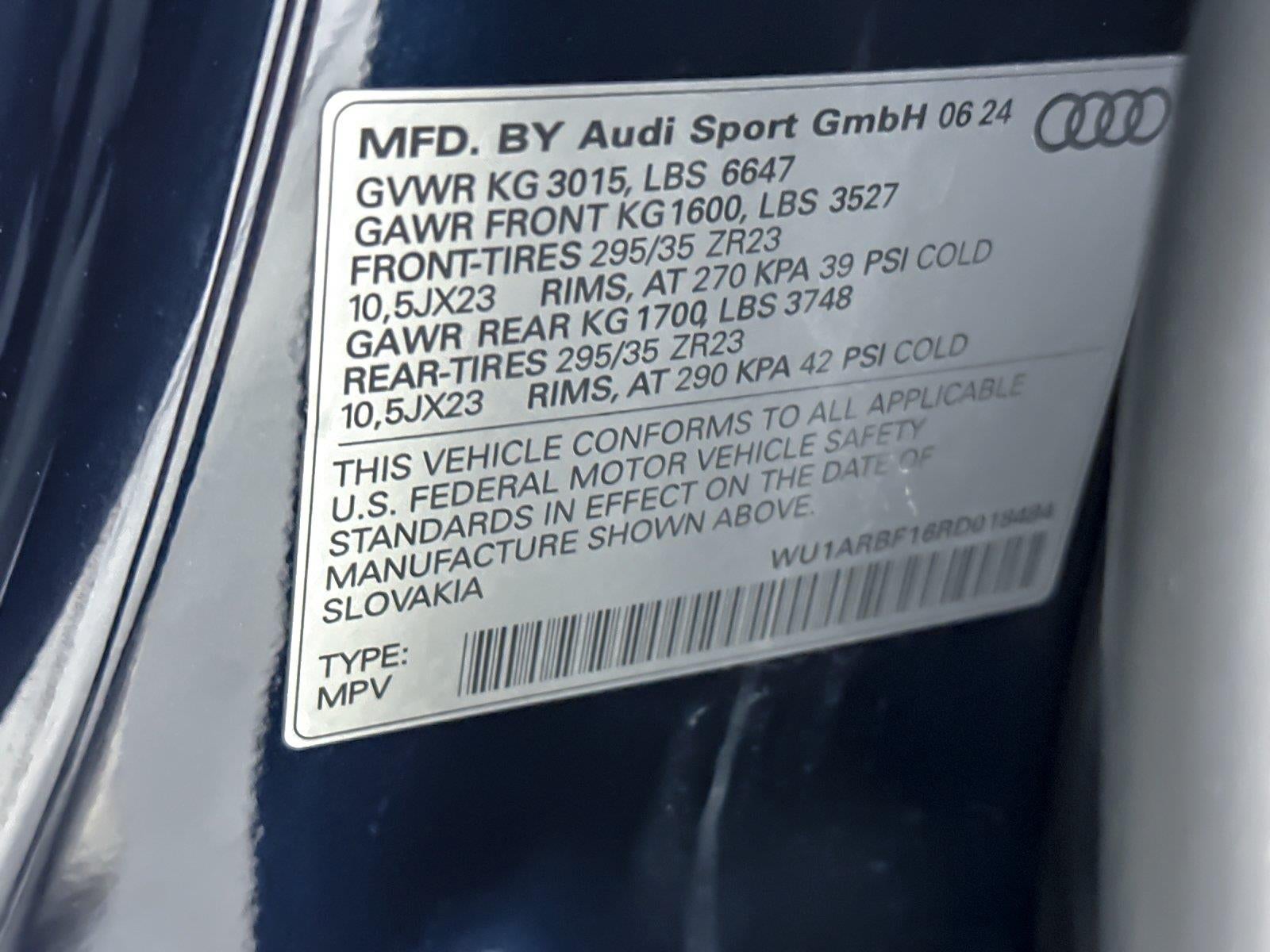 2024 Audi RS Q8 4.0 TFSI quattro