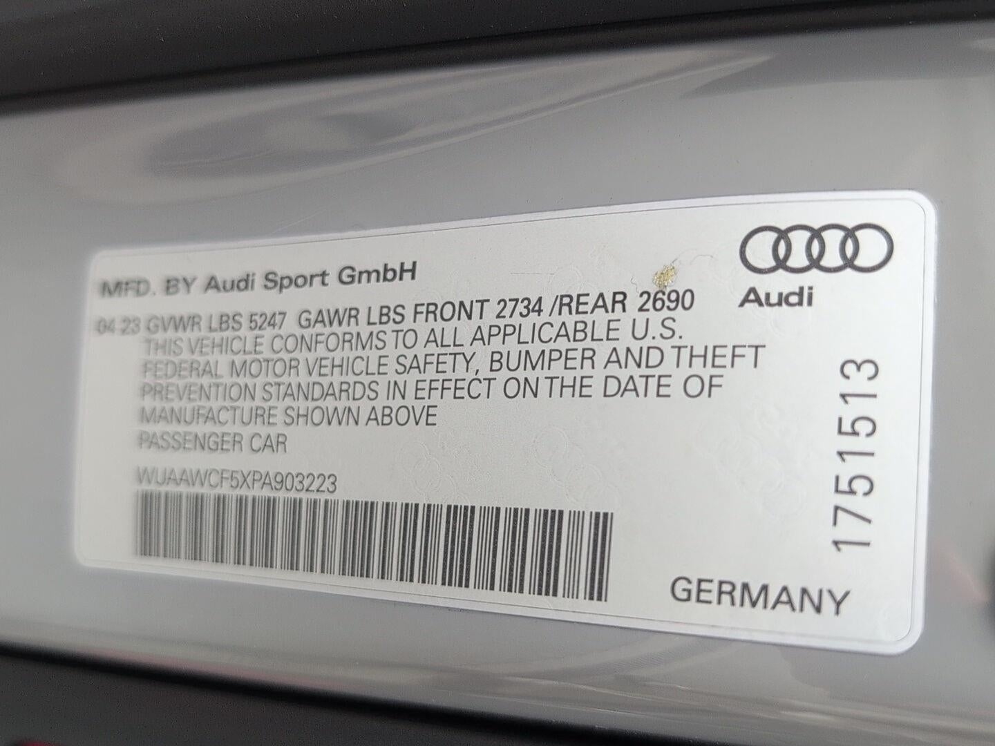 2023 Audi Rs 5 Sportback 2.9 TFSI quattro