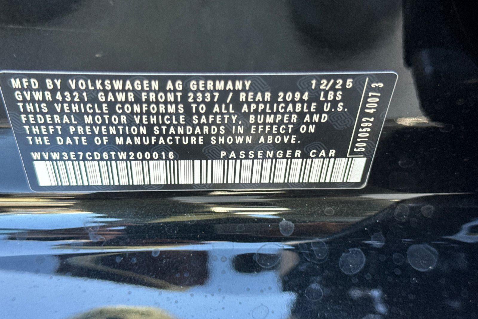 2026 Volkswagen Golf GTI SE