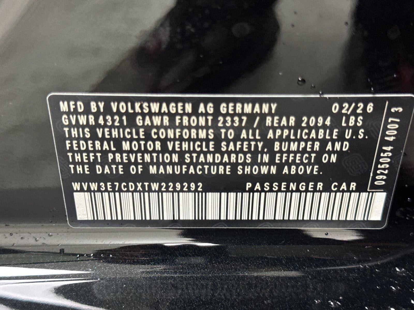 2026 Volkswagen Golf GTI SE