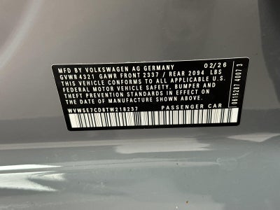 2026 Volkswagen Golf GTI SE