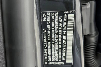 2025 Porsche Taycan Taycan 4S