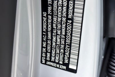 2025 Porsche Taycan GTS