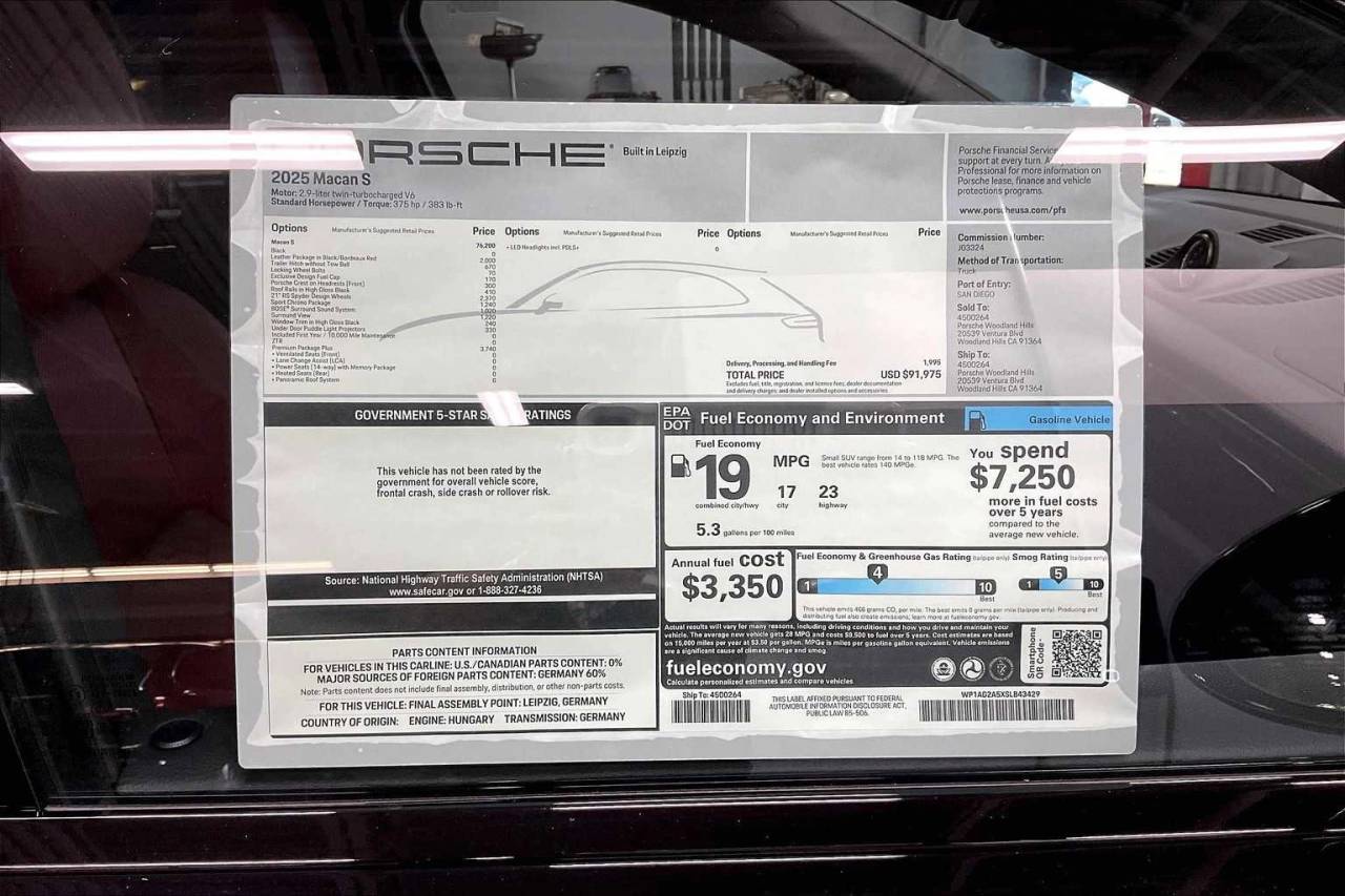 2025 Porsche Macan Macan S