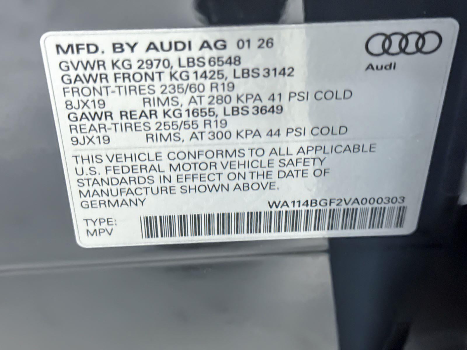 2027 Audi Q6 e-tron Premium