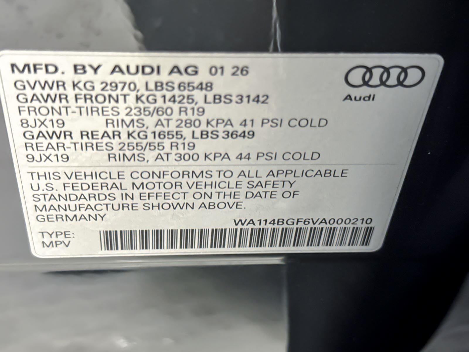 2027 Audi Q6 e-tron Premium