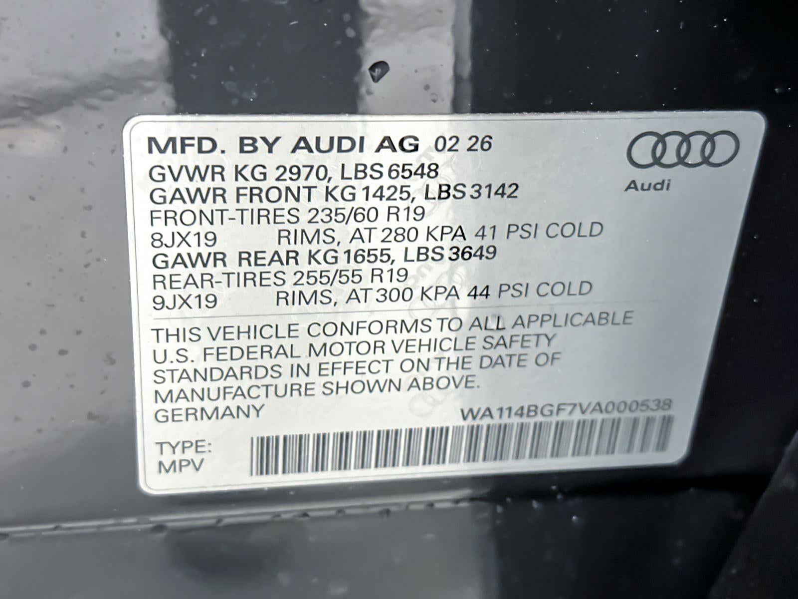 2027 Audi Q6 e-tron Premium