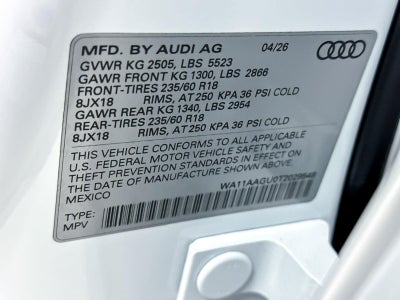 2026 Audi Q5 Premium