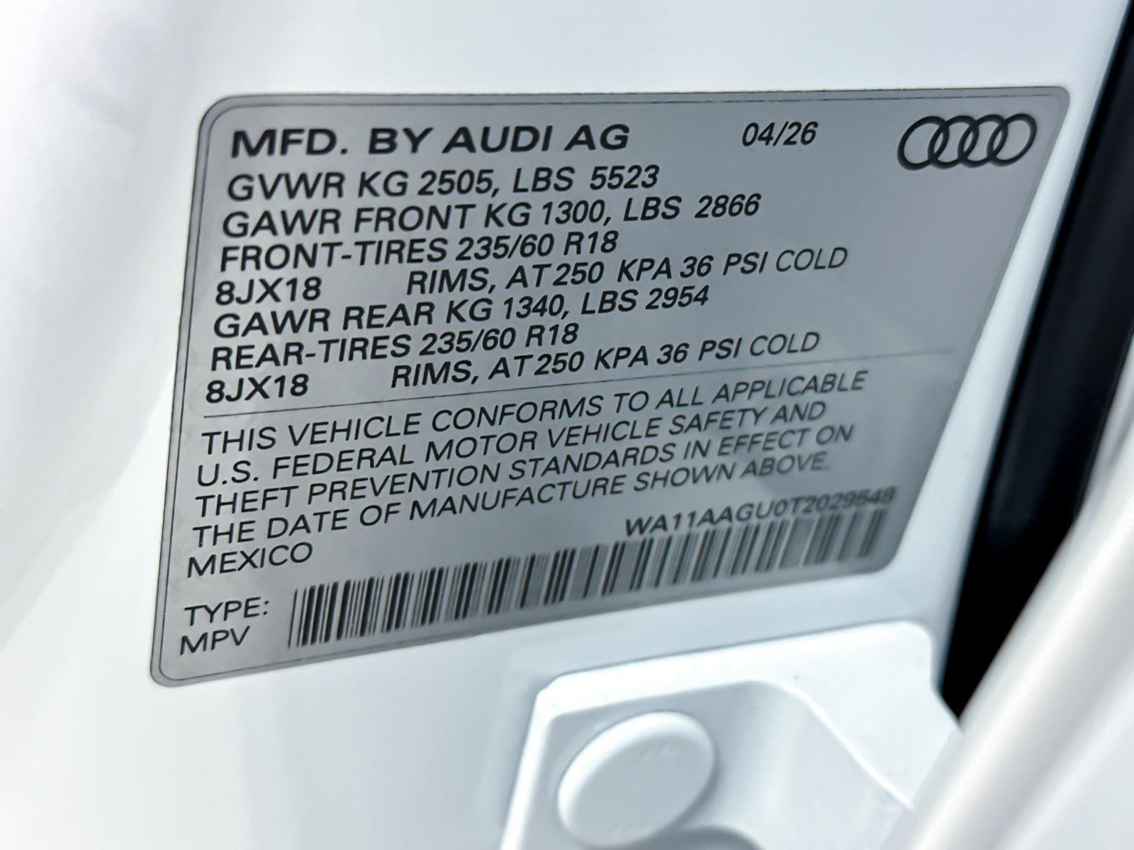 2026 Audi Q5 Premium