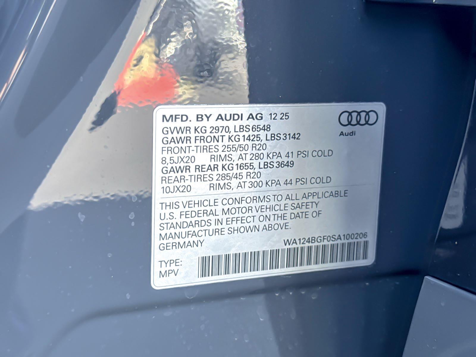 2025 Audi Q6 e-tron Premium Plus