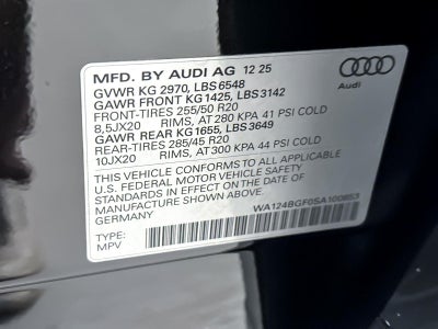2025 Audi Q6 e-tron Premium Plus