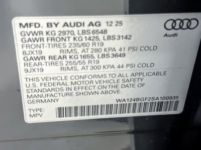 2025 Audi Q6 e-tron Premium Plus