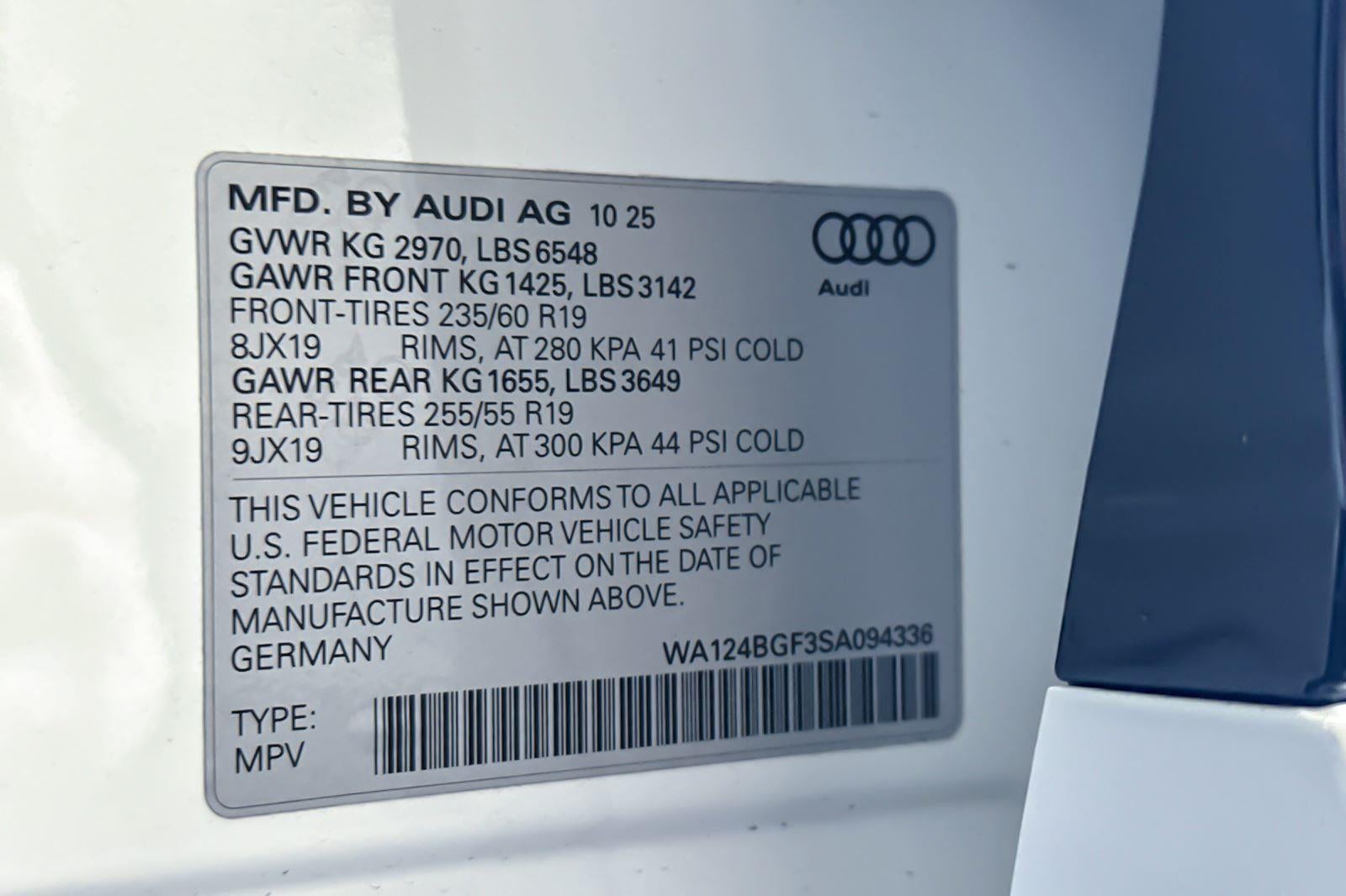 2025 Audi Q6 e-tron Premium Plus