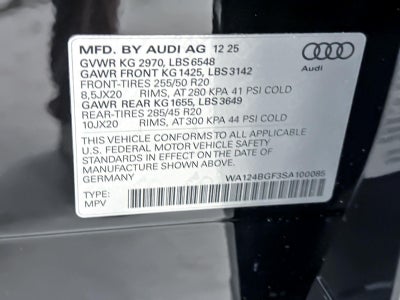 2025 Audi Q6 e-tron Premium Plus