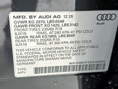 2025 Audi Q6 e-tron Premium Plus