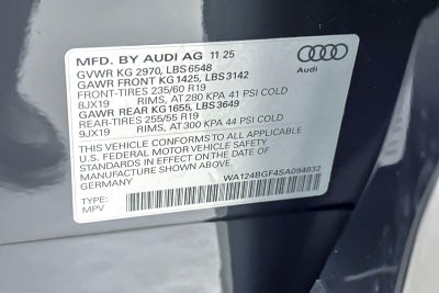 2025 Audi Q6 e-tron Premium Plus