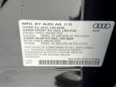 2025 Audi Q6 e-tron Premium Plus