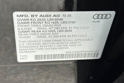 2025 Audi Q6 e-tron Premium Plus