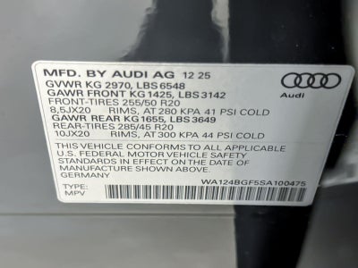 2025 Audi Q6 e-tron Premium Plus