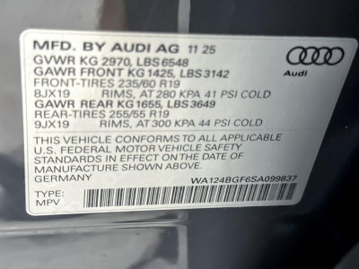 2025 Audi Q6 e-tron Premium Plus