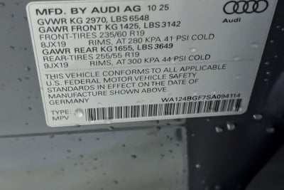 2025 Audi Q6 e-tron Premium Plus