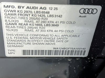 2025 Audi Q6 e-tron Premium Plus