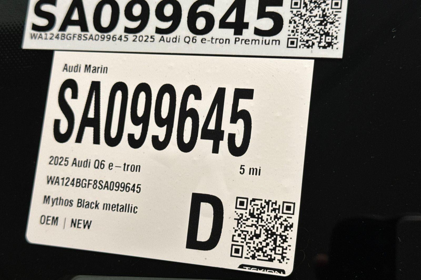 2025 Audi Q6 e-tron Premium Plus