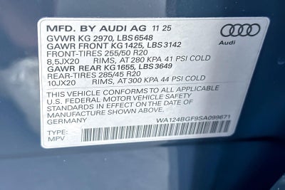 2025 Audi Q6 e-tron Premium Plus