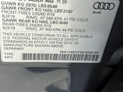 2025 Audi Q6 e-tron Premium Plus