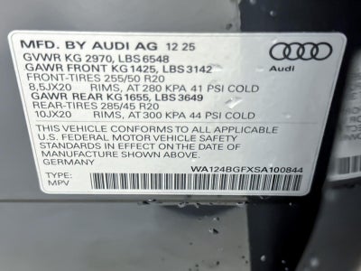 2025 Audi Q6 e-tron Premium Plus