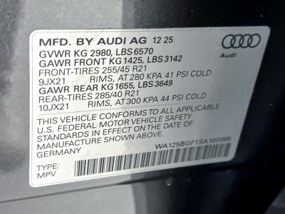 2025 Audi SQ6 e-tron Premium Plus