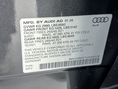 2027 Audi SQ6 e-tron Premium Plus