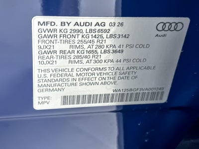 2027 Audi SQ6 e-tron Premium Plus