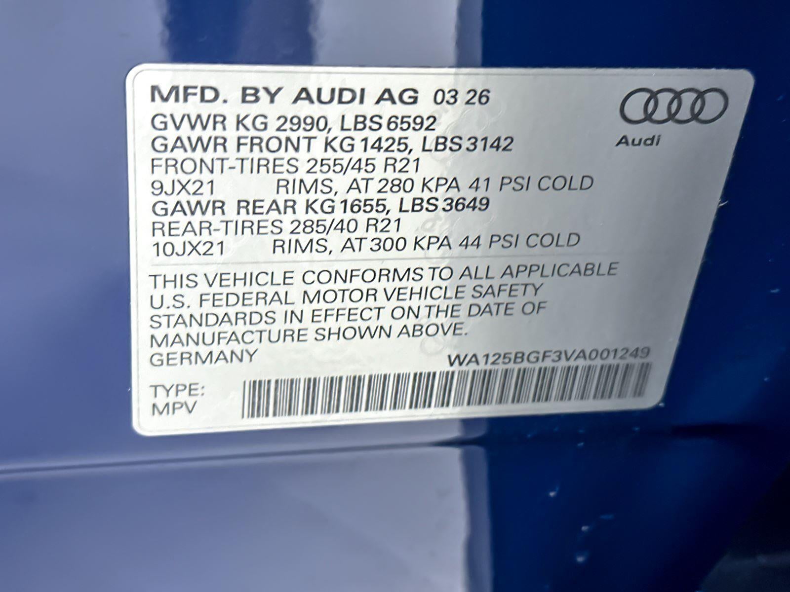 2027 Audi SQ6 e-tron Premium Plus