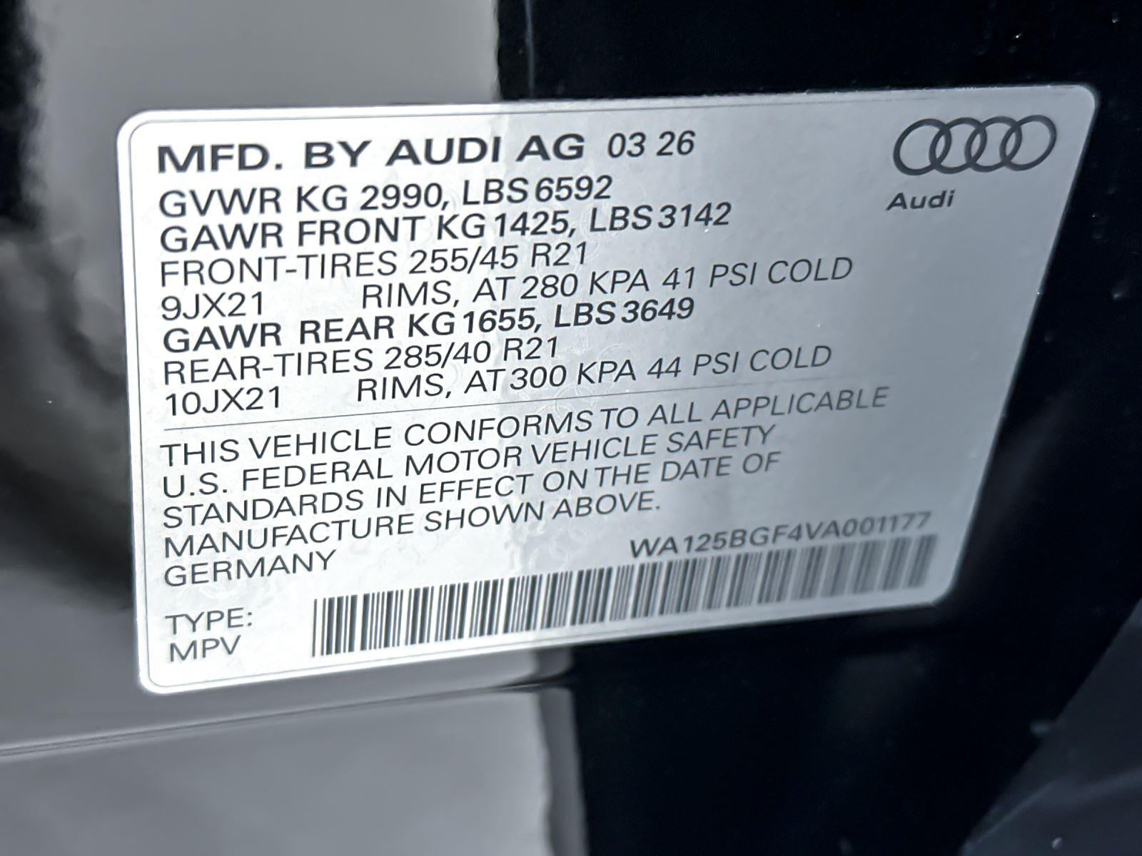 2027 Audi SQ6 e-tron Premium Plus