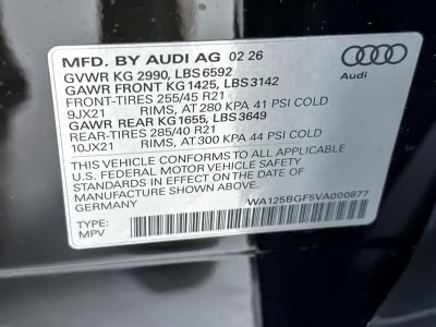 2027 Audi SQ6 e-tron Premium Plus
