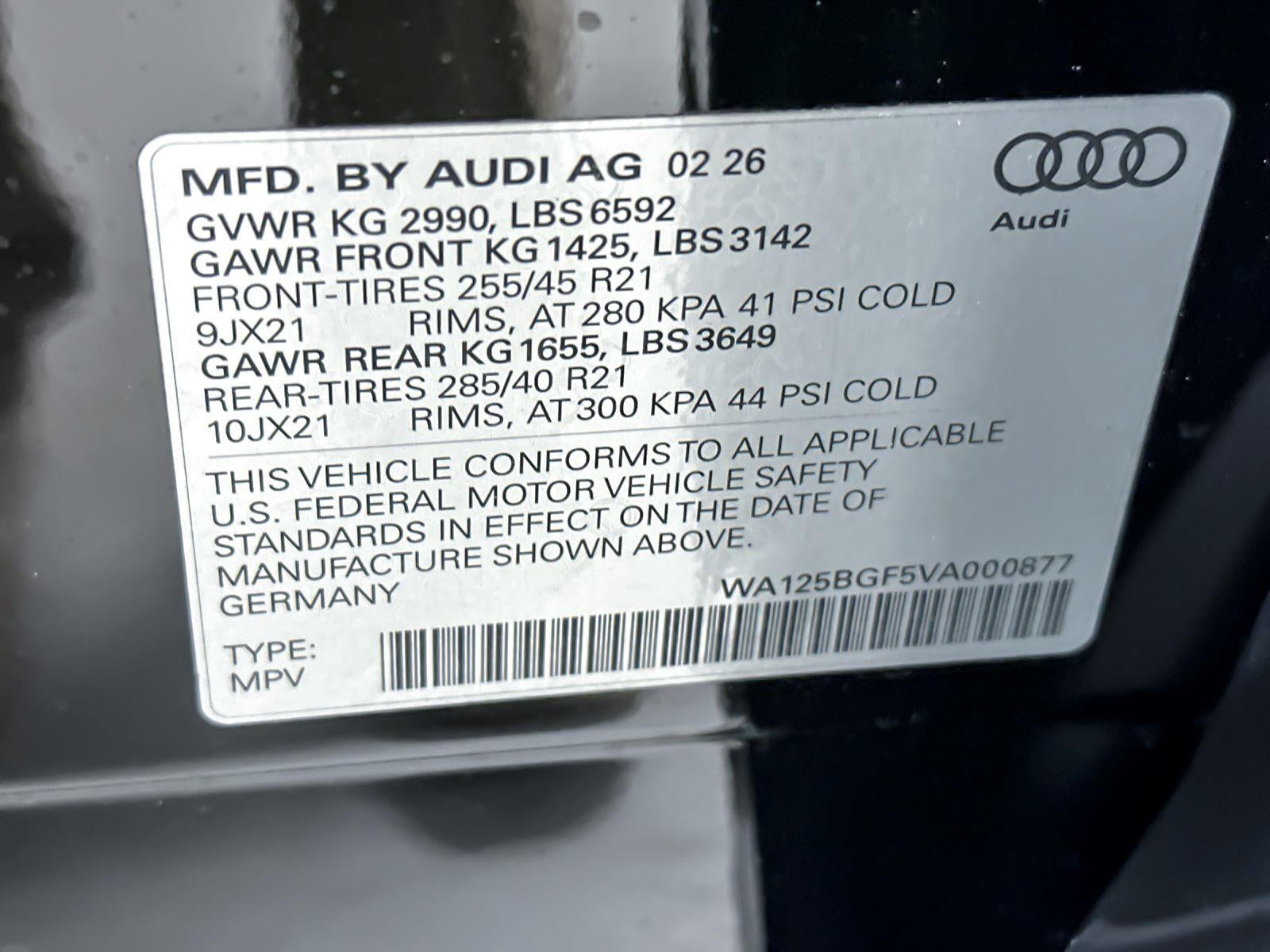2027 Audi SQ6 e-tron Premium Plus