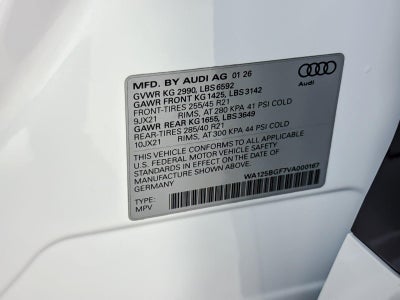 2027 Audi SQ6 e-tron Premium Plus