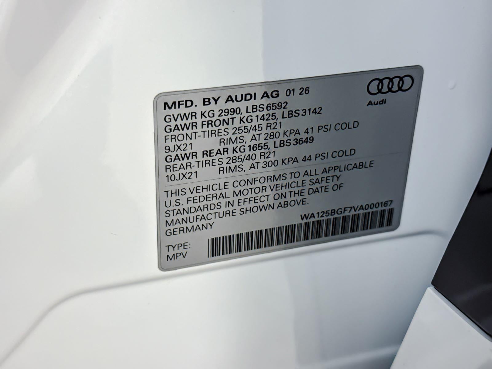 2027 Audi SQ6 e-tron Premium Plus