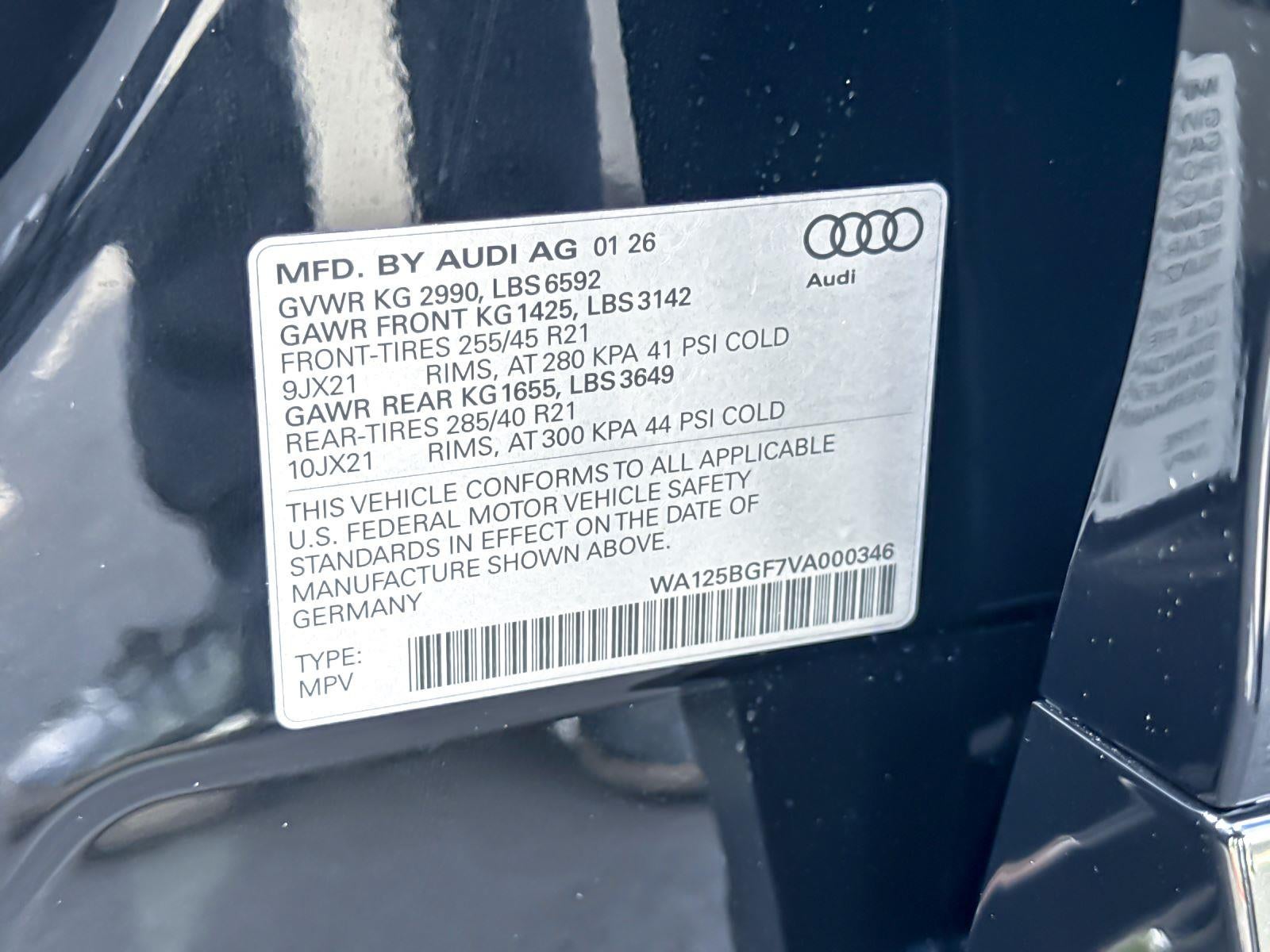 2027 Audi SQ6 e-tron Premium Plus