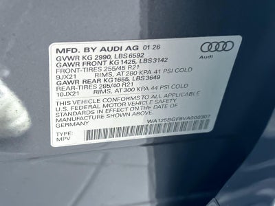 2027 Audi SQ6 e-tron Premium Plus
