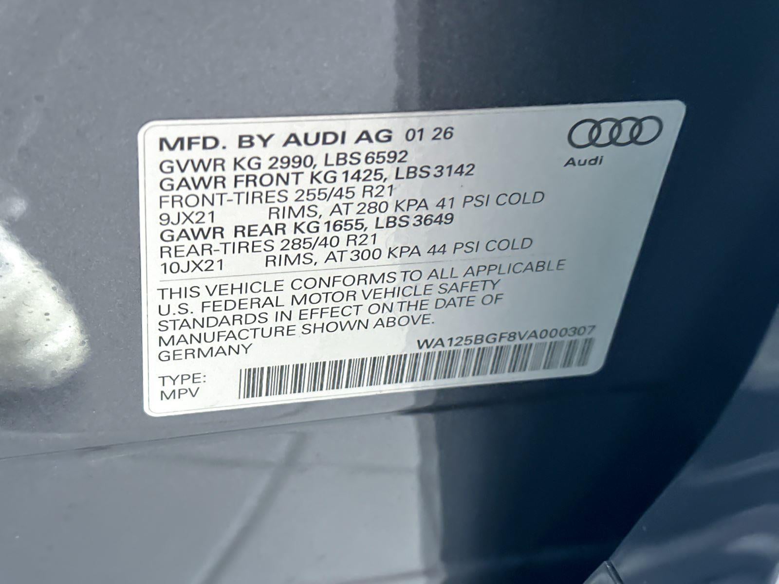 2027 Audi SQ6 e-tron Premium Plus