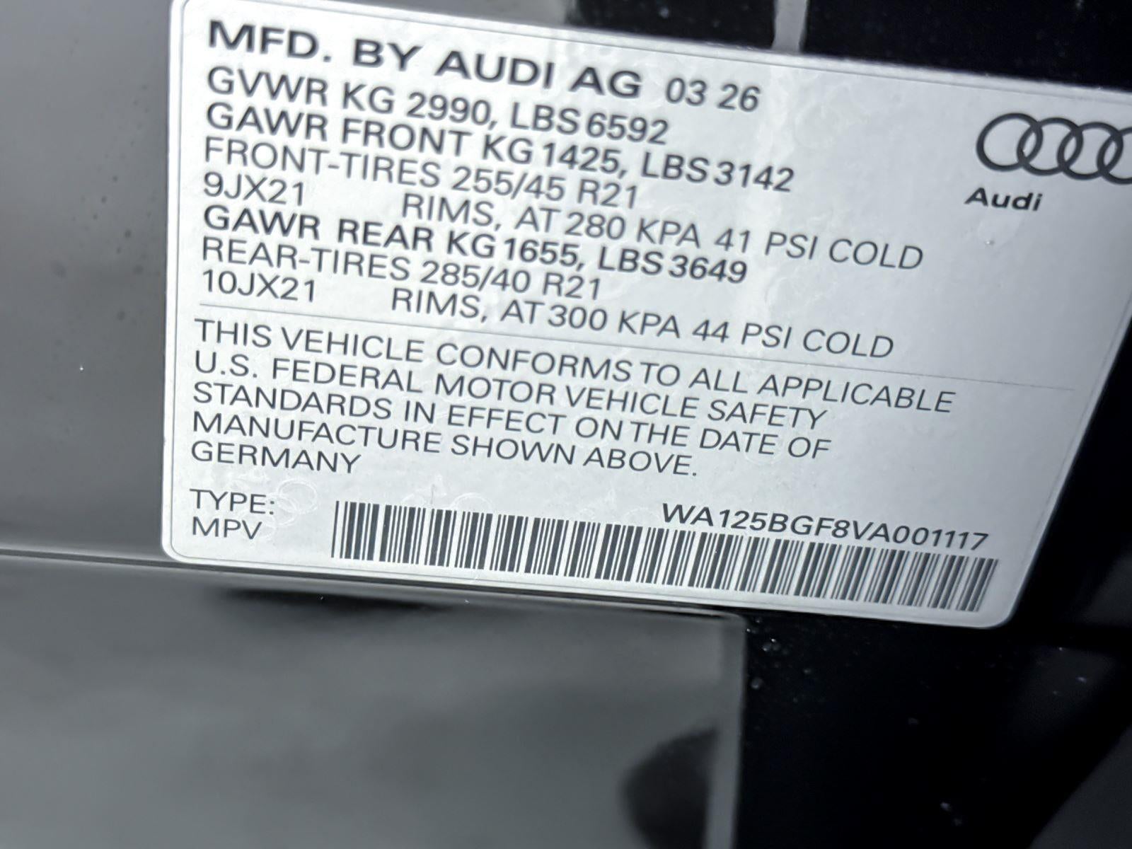 2027 Audi SQ6 e-tron Premium Plus