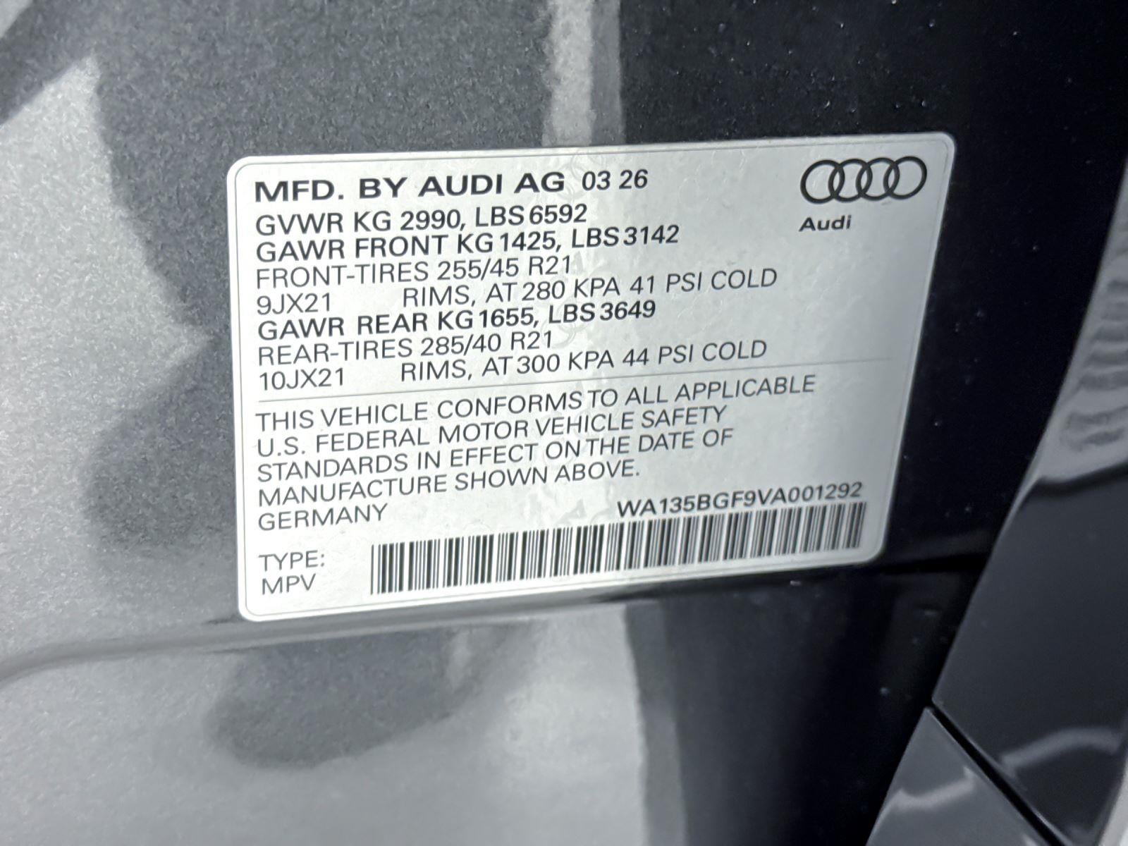 2027 Audi SQ6 e-tron Prestige