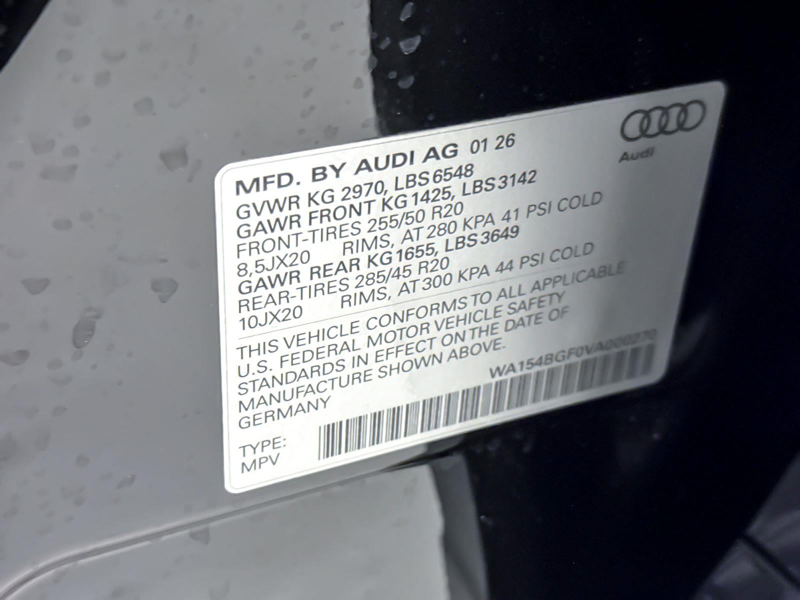 2027 Audi Q6 e-tron Premium Plus