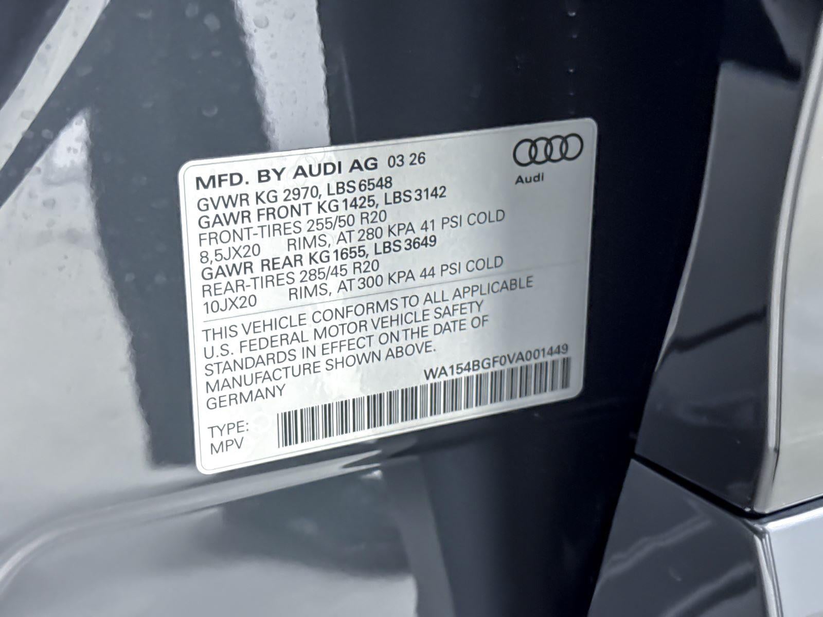 2027 Audi Q6 e-tron Premium Plus