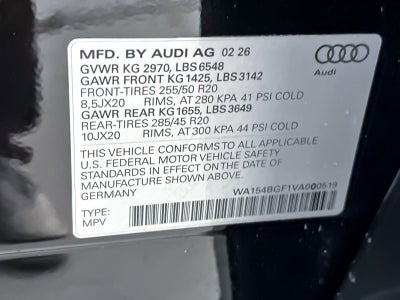 2027 Audi Q6 e-tron Premium Plus