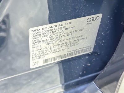 2027 Audi Q6 e-tron Premium Plus