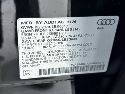 2027 Audi Q6 e-tron Premium Plus