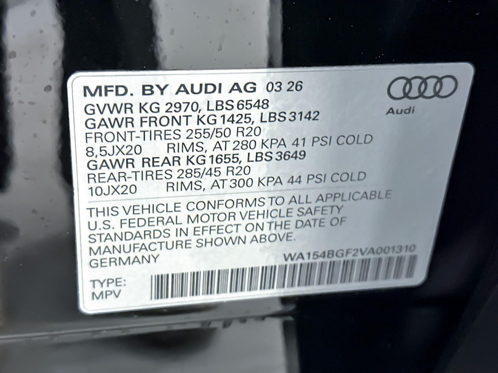 2027 Audi Q6 e-tron Premium Plus
